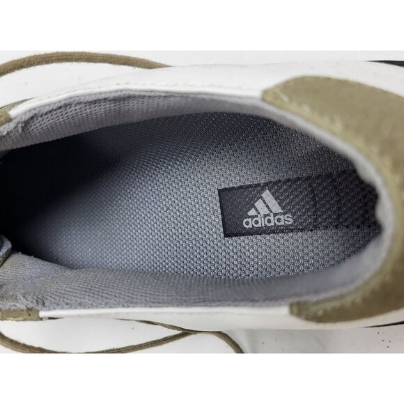 Adidas Mens ZTraxion Golf Shoes Cleats White & Olive Leather Size 7 - Picture 7 of 11